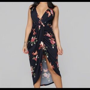 Fashion Nova Floral Dress Medium M Spring Sexy Party Club